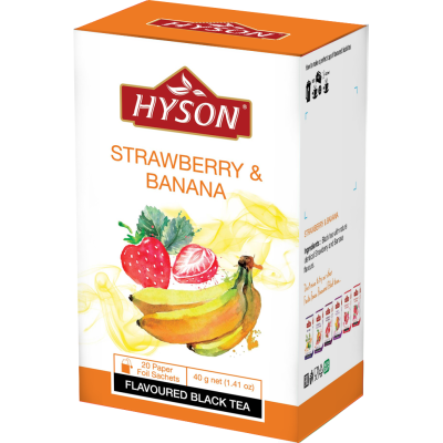 Hyson Herbata Czarna Truskawka i Banan 20 torebek (264)